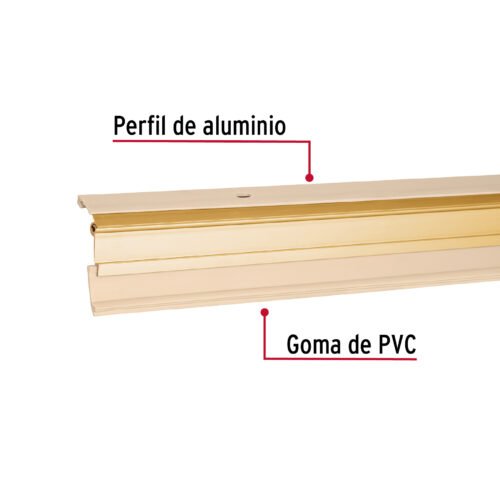 49878 - Guardapolvo automático 90 cm dorado, HERMEX