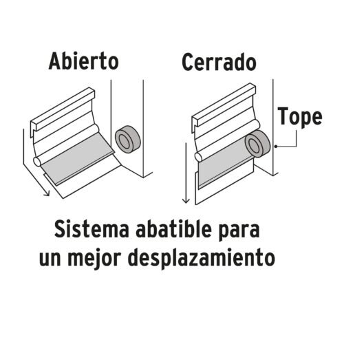 49888 - Guardapolvo automático 90 cm blanco, HERMEX