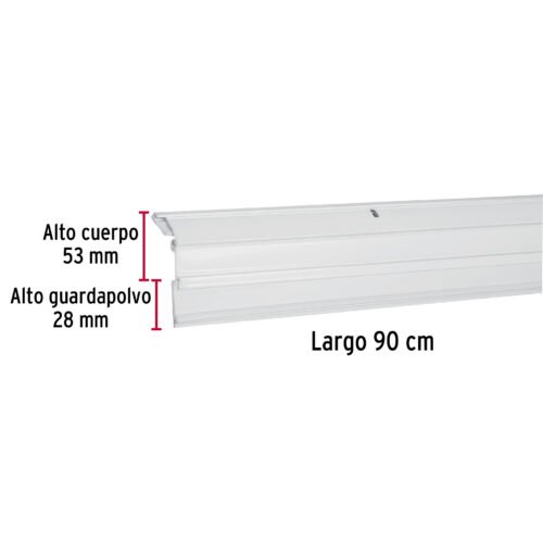 49888 - Guardapolvo automático 90 cm blanco, HERMEX