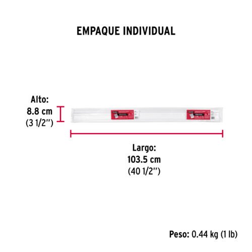 49889 - Guardapolvo automático 100 cm blanco, HERMEX