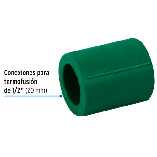 49891 - Cople de PPR, 1/2" (20mm), FOSET