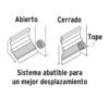 49894 - Guardapolvo automático 100 cm negro, HERMEX