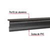 49894 - Guardapolvo automático 100 cm negro, HERMEX