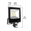 49896 - Reflector LED 50 W alta intensidad con sensor de movimiento