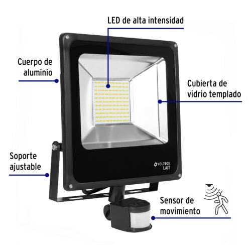 49896 - Reflector LED 50 W alta intensidad con sensor de movimiento