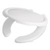 49902 - Asiento redondo ligero con tapa para WC, blanco, FOSET BASIC