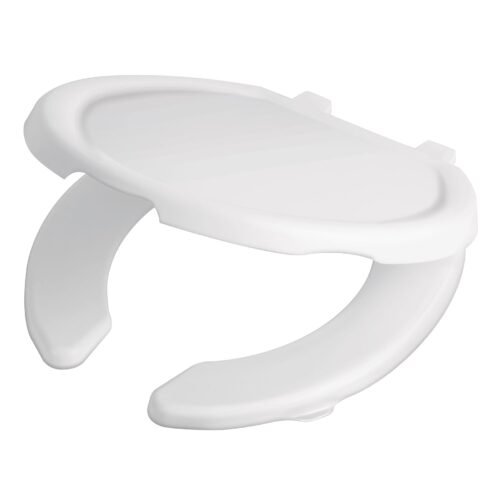 49902 - Asiento redondo ligero con tapa para WC, blanco, FOSET BASIC