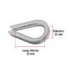 49908 - Bolsa con 10 guardacabos para cable de acero de 1/8", FIERO
