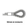 49908 - Bolsa con 10 guardacabos para cable de acero de 1/8", FIERO