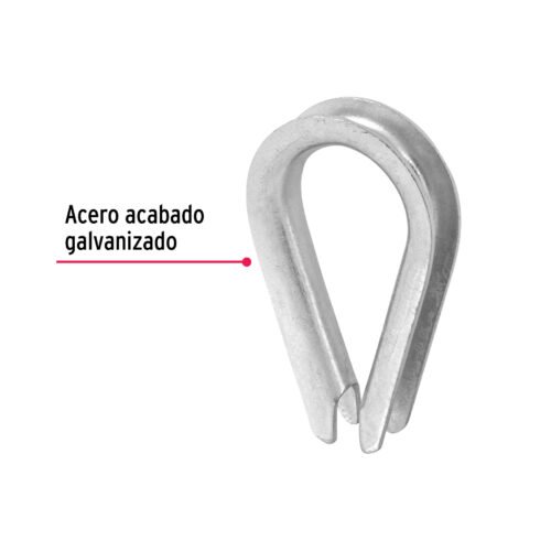 499091 49909 - Bolsa con 10 guardacabos para cable de acero de 3/16", FIERO