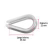 499092 49909 - Bolsa con 10 guardacabos para cable de acero de 3/16", FIERO