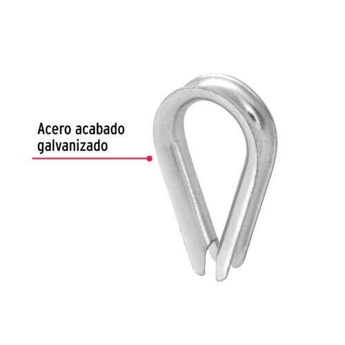 49911 - Bolsa con 10 guardacabos para cable de acero de 1/4", FIERO