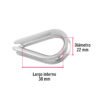 49911 - Bolsa con 10 guardacabos para cable de acero de 1/4", FIERO