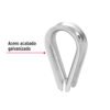 499121 49912 - Bolsa con 5 guardacabos para cable de acero de 5/16", FIERO