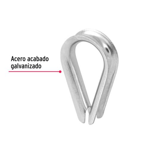 499121 49912 - Bolsa con 5 guardacabos para cable de acero de 5/16", FIERO