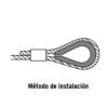 499123 49912 - Bolsa con 5 guardacabos para cable de acero de 5/16", FIERO