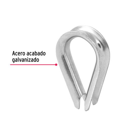 49913 - Bolsa con 5 guardacabos para cable de acero de 3/8", FIERO