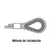 49913 - Bolsa con 5 guardacabos para cable de acero de 3/8", FIERO