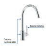 499141 49914 - Monomando cromo nariz retráctil para fregadero, Element