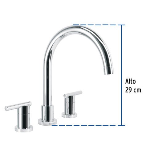 499162 49916 - Mezcladora cromo cuello alto para fregadero, Foset Element