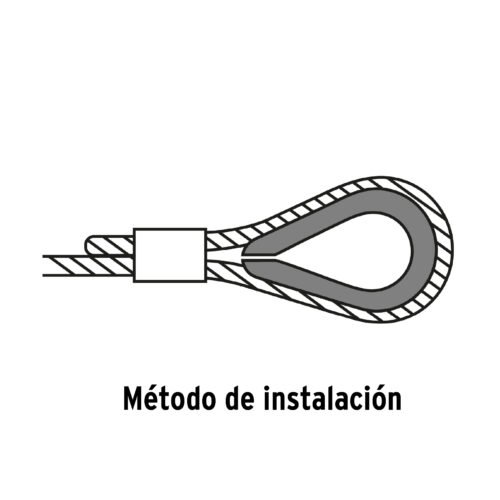 499173 49917 - Bolsa con 5 guardacabos para cable de acero de 7/16", FIERO