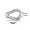 49918 - Bolsa con 5 guardacabos para cable de acero de 1/2", FIERO