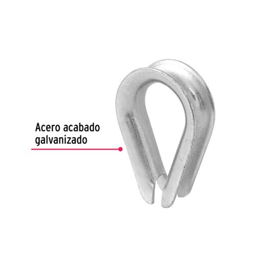 49919 - Bolsa con 5 guardacabos para cable de acero de 5/8", FIERO