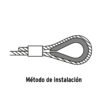 49919 - Bolsa con 5 guardacabos para cable de acero de 5/8", FIERO