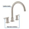 49922 - Mezcladora satín cuello alto para fregadero, Foset Element