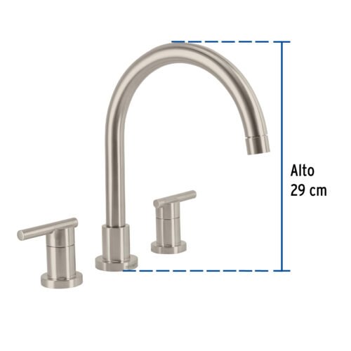 49922 - Mezcladora satín cuello alto para fregadero, Foset Element