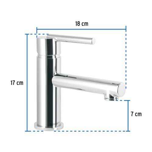 499282 49928 - Monomando corto cromo para lavabo, Foset Element