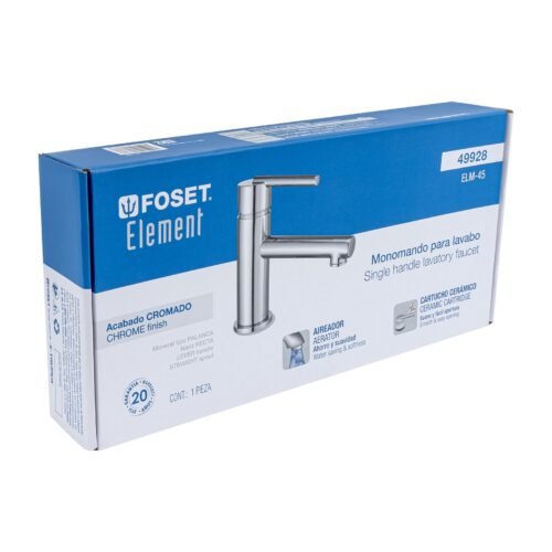 499283 49928 - Monomando corto cromo para lavabo, Foset Element