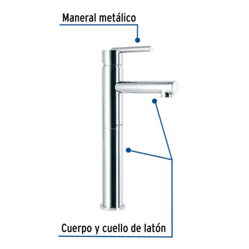 499291 49929 - Monomando alto cromo para lavabo, Foset Element