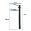 499292 49929 - Monomando alto cromo para lavabo, Foset Element