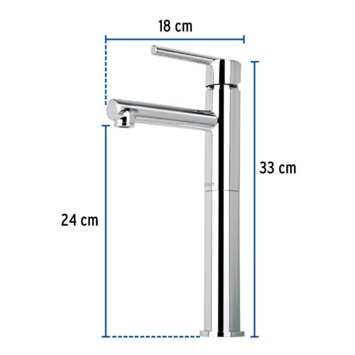 499292 49929 - Monomando alto cromo para lavabo, Foset Element