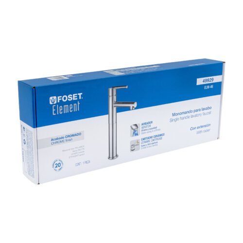 499293 49929 - Monomando alto cromo para lavabo, Foset Element