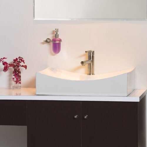 49940 - Monomando corto satín para lavabo, Foset Element