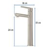 49941 - Monomando alto satín para lavabo, Foset Element