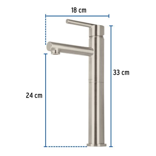 49941 - Monomando alto satín para lavabo, Foset Element