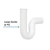 499451 49945 - Céspol flexible 1-1/4" de PVC, para lavabo, Foset