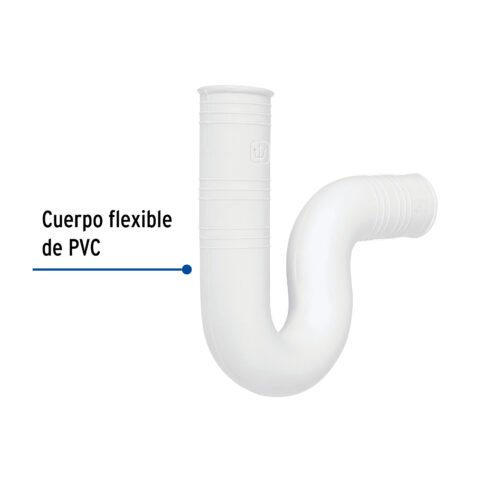 499451 49945 - Céspol flexible 1-1/4" de PVC, para lavabo, Foset