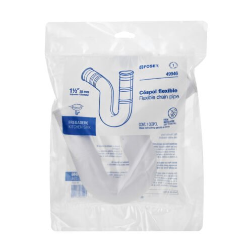 499462 49946 - Céspol flexible 1-1/2" de PVC, para fregadero, Foset