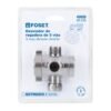 49959 - Desviador de 3 vías para brazo, satín, Foset Riviera