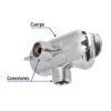 499601 49960 - Desviador de 3 vías para brazo con soporte, cromo, Riviera