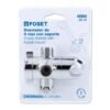 499604 49960 - Desviador de 3 vías para brazo con soporte, cromo, Riviera