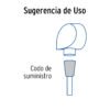 49963 - Codo de suministro, satín, Foset Riviera