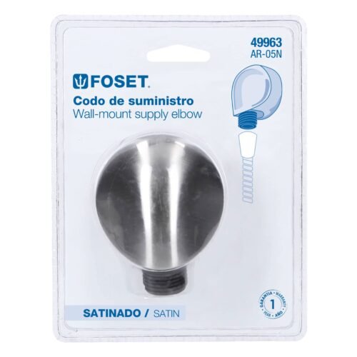 49963 - Codo de suministro, satín, Foset Riviera