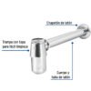 49986 - Céspol de bote 1-1/4", sin contra, latón cromo, para lavabo