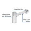 49987 - Céspol de bote minimalista 1 1/4", cromo, para lavabo, Foset
