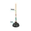 55850 - Bomba destapacaños de 15 cm, KLINTEK